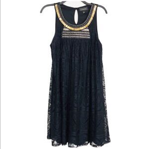 G Collection Black Lace Sleeveless Dress